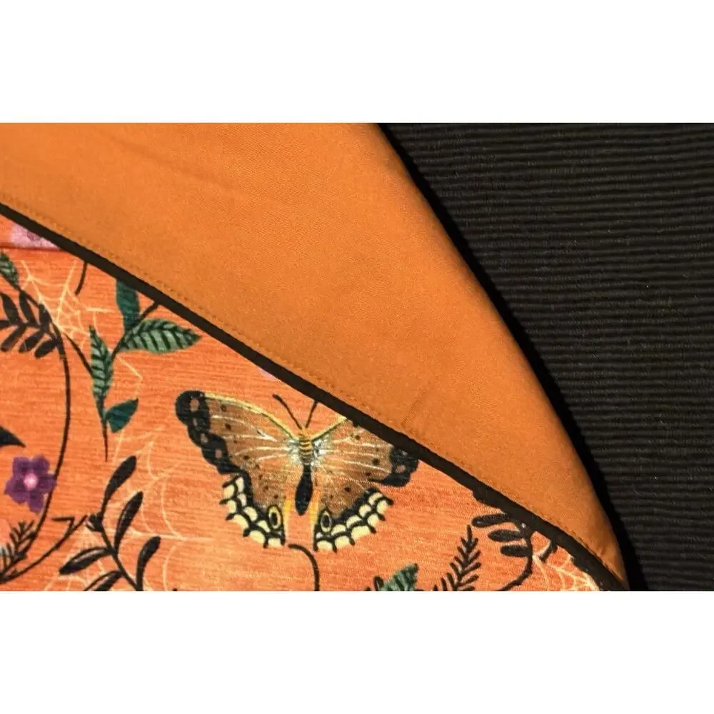 Christian Lacroix Butterfly Halloween Table Runners Bats Moth Set 2 Spider Ornge
